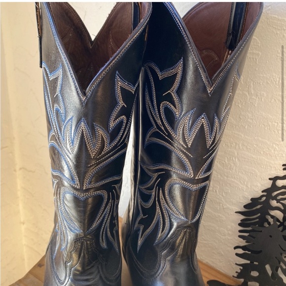 🎉NEW‼️ BILTRITE BLACK EMBROIDERED COWGIRL BOOTS‼️ - Picture 5 of 16